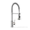 Single handle kitchen faucet Factory Hot Sell Deck Mounted Brushed Nickel Stainless Steel Gold Silver Black Style Pull Out Sprayer Spring Kitchen Faucet Factory